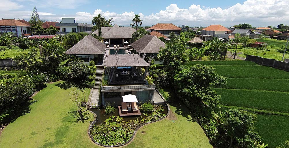 Villa Mandalay - Front of villa aerial